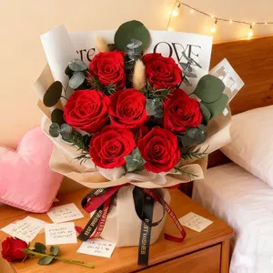 Preserved Flowers Bouquets, Flowers for Delivery Real Preserved Flowers Roses Bouquets Anniversary Graduation Birthday Gifts for Women Her Mom Grandma Wife Friends