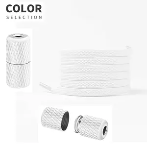 No-Tie Elastic Shoelaces for Sneakers – Adjustable Lock Laces for Men & Women | Stretchy Flat/Round Shoelace Buckles, Easy Slip-On Casual & Sports Shoes