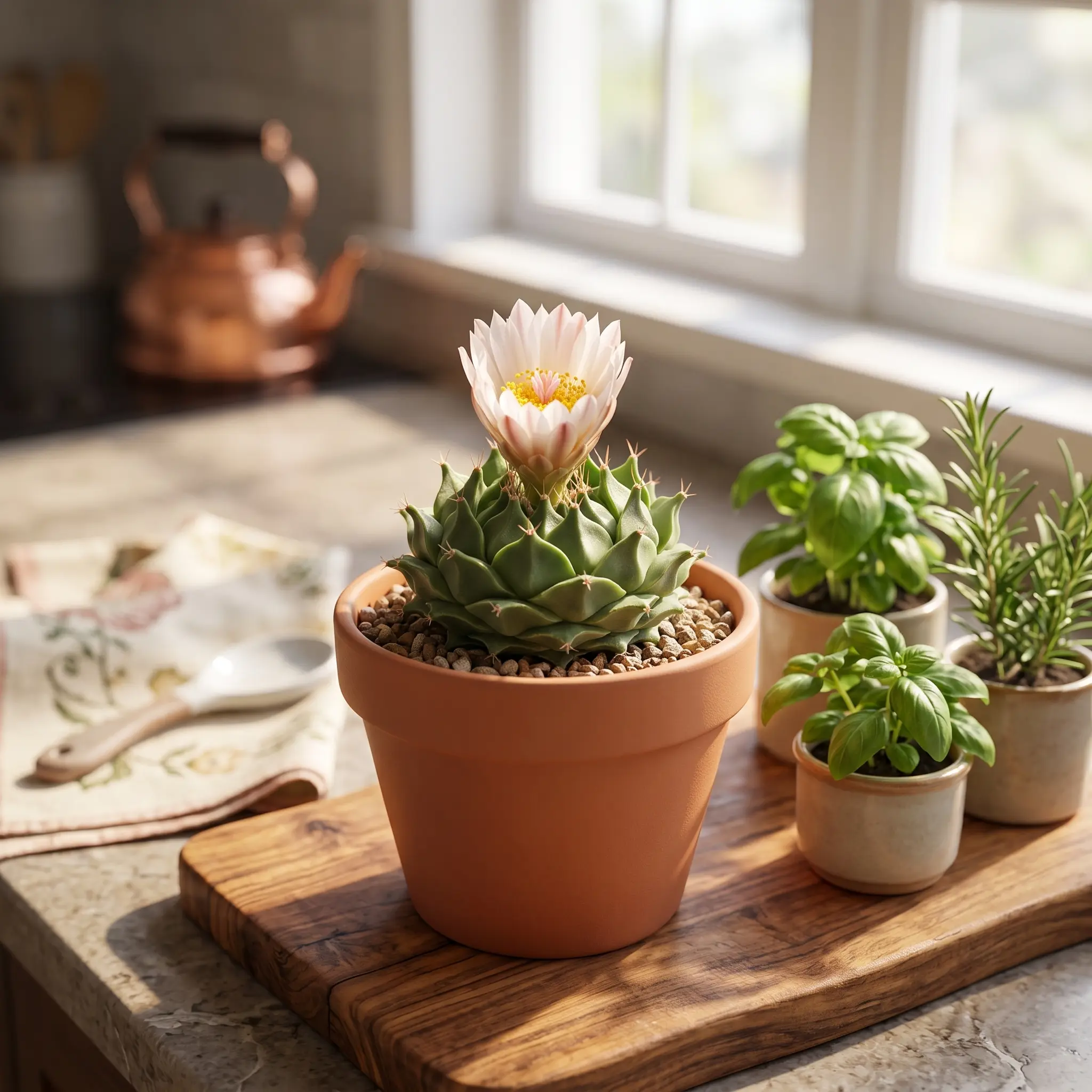 Obregonia denegrii (Artichoke Cactus) — Collector-grade succulent; a unique desert cactus suitable for both indoor and outdoor cultivation.