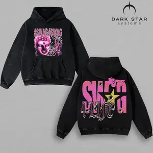 (Hoodie washed) Swag 4 Life Washed T-Shirt Y2K Graphic Tee Vintage Streetwear Oversized Acid Wash Shirt Buddha Aesthetic Pink Goth Grunge Cyber Y2K Fashion Harajuku Retro Double Sided Unisex Summer Tee 2026