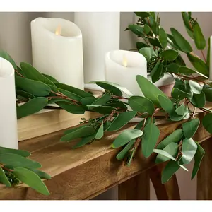 Simply Stunning 5' Real Touch Eucalyptus Garland by Janine Graff