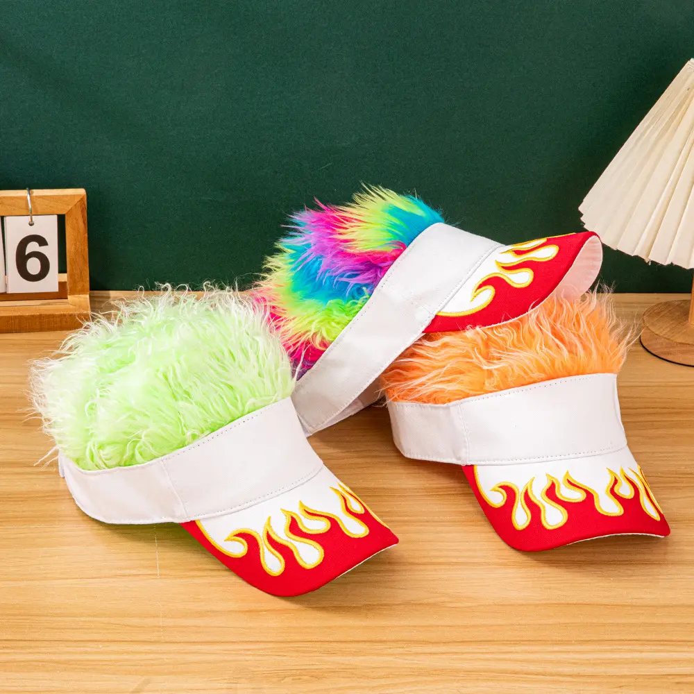 2026 New Flame Pattern Baseball Cap Embroidered Patch Design Multicolor Fluffy Faux Fur Hat 2026 New Flame Pattern Baseball Cap Embroidered Patch Design Multicolor Fluffy Faux Fur Hat