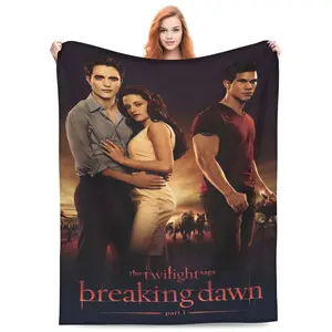HappyWinter styles New Year Edition Twilight Saga Blanket Soft Cozy Fleece Throw Blanket Plush Lightweight Warm Fuzzy Flannel Blankets and Throws for Boys Girls Couch Sofa Bed 40x30In