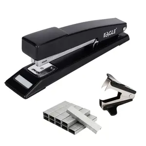 Metal Desktop Stapler Set, 1 Count Stapler & 1000pcs Staple & 1 Count Staple Remover, Office Binding Supplies for Home and Commercial Office