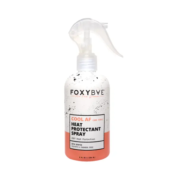 FoxyBae Cool AF Heat Protectant Spray with Biotin – Protects Hair During Heat Styling – Up to 450° Heat Protection – Lightweight, Sulfate & Paraben Free – Protect and Nourish Hair – For All Hair Types – 8 fl oz