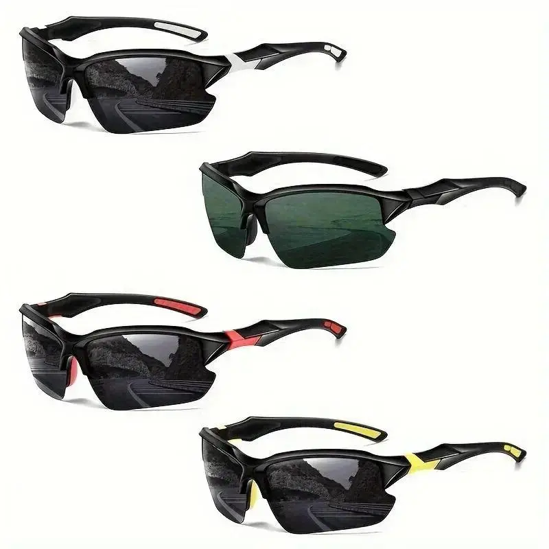 Unisex 4-Pack Sports Sunglasses Set with Way of Water Bodysuit & Pumpkin Skull Rings - Polarized Lenses for Daily Wear & Halloween Cosplay, Sports Outdoor Sunglasses, Fits Snugly Yet Comfortably, Fun Pumpkin Skull Design, Led Glowing Pumpkin Skull Rings