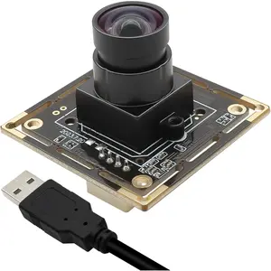 5MP USB Camera Module 30FPS Webcam 80? Viewing Angle No Distortion Lens Lightburn Camera 1944P Industrial  Camera USB2.0 for VR  Recognition Streaming,PC/Laptop/Raspberry Pi