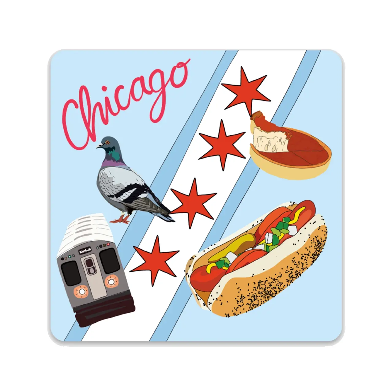 Chicago Favorites Sticker
