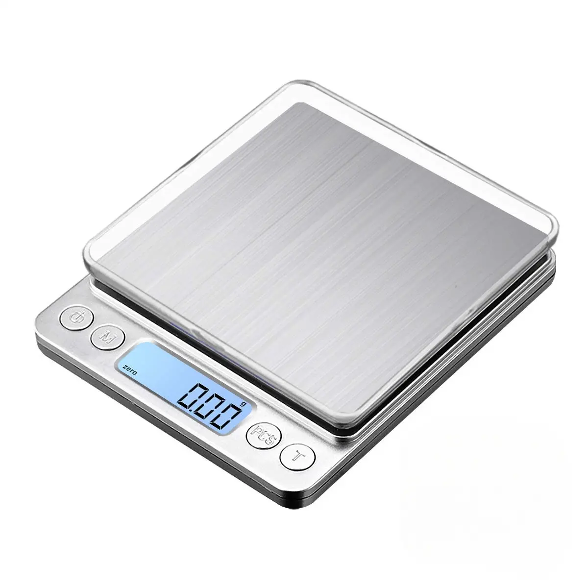Mini Digital Platform Scale 1000g/0.1g High Precision Kitchen Scale with Backlit LCD Display for Accurate Food & Baking Ingredient Weighing