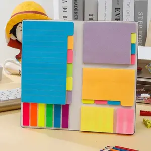 1pc Sticky Notes Set, Strong Adhesive Notepad, Business and Home Use, Reusable Learning Stickers, Meeting and Conference Record, Sticky Labels