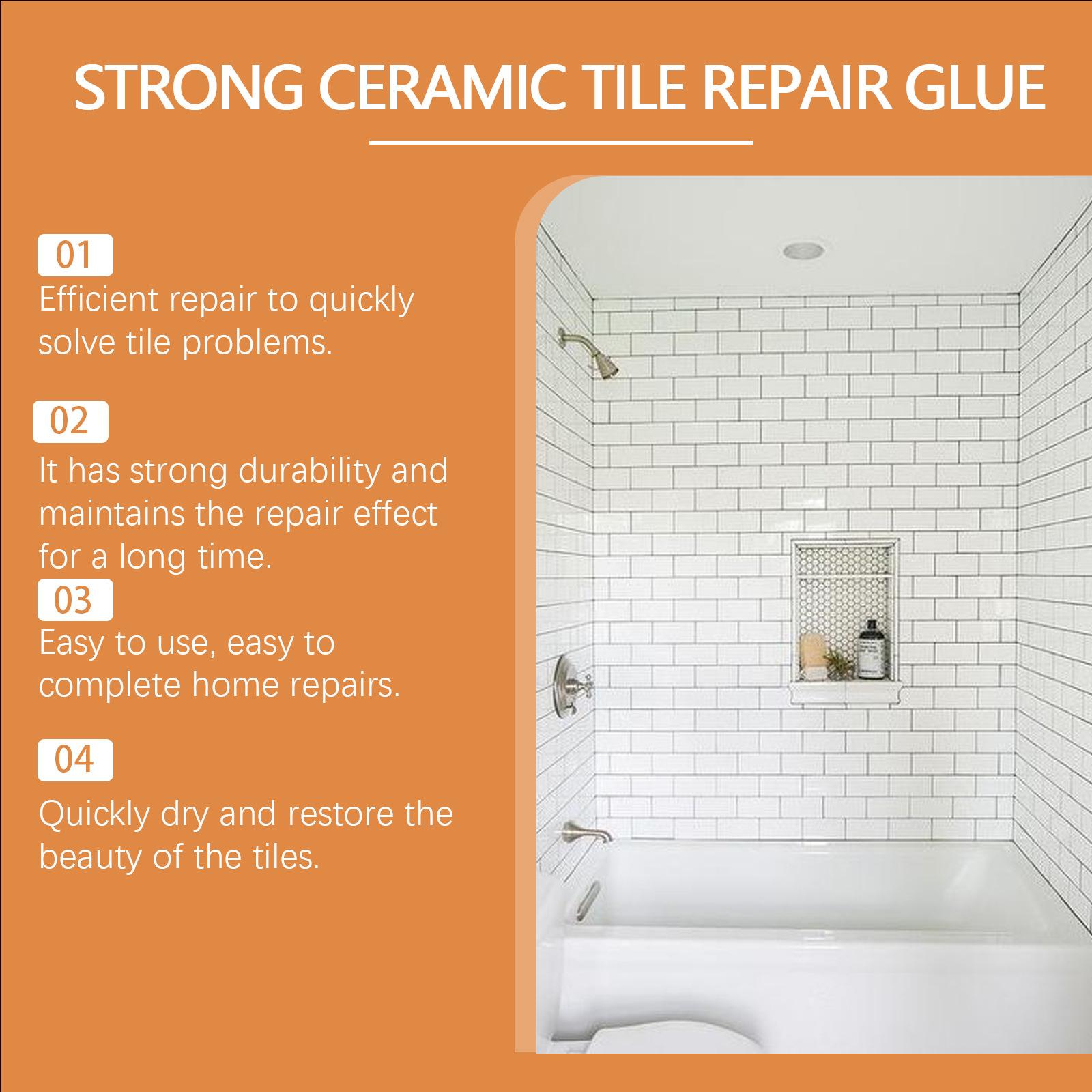 JAKEHOE Tile Repair Paste – Household Ceramic Tile Repair for Peeling, Cracks, Hollow Spots, Scratches, Dents and Gaps JAKEHOE Tile Repair Paste – Household Ceramic Tile Repair for Peeling, Cracks, Hollow Spots, Scratches, Dents and Gaps