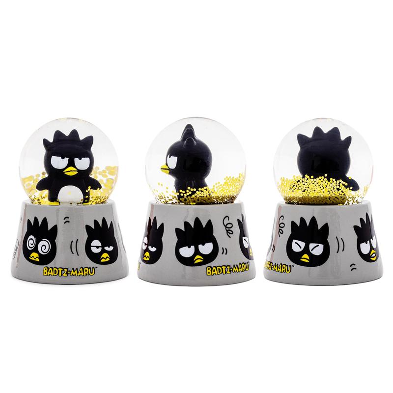 Sanrio Badtz-Maru Mini Light-Up Snow Globe | 3 Inches Tall