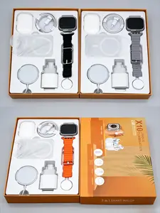[Copy of] X10 Ultimate All-In-One Smart Watch Bundle: 6-in-1 Wearable Kit with Bluetooth Calling, Wireless Charging, TWS Earbuds & Full Accessory Pack