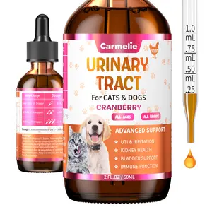 Carmelie Cranberry Drops for Cats & Dogs, Supports Bladder & Kidney Function, Gentle Daily Liquid, 60ml Carmelie Cranberry Drops for Cats & Dogs, Supports Bladder & Kidney Function, Gentle Daily Liquid, 60ml