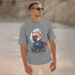 Everyday Essential Cotton T-Shirt - 200 GSM Heavyweight Soft Crewneck for Men Jersey