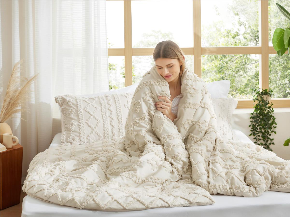 Bedsure Tufted Boho Decorative Bedding Set Comforter Boho Bed Set, GentleSoft 3 Pieces Farmhouse Shabby Chic Embroidery Bedding, Soft Jacquard Comforter for All Seasons Bedsure Tufted Boho Decorative Bedding Set Comforter Boho Bed Set, GentleSoft 3 Pieces Farmhouse Shabby Chic Embroidery Bedding, Soft Jacquard Comforter for All Seasons