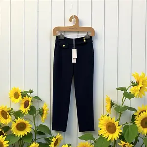 Veronica Beard Navy Renzo Straight Crop Pant Size 0 NWT
