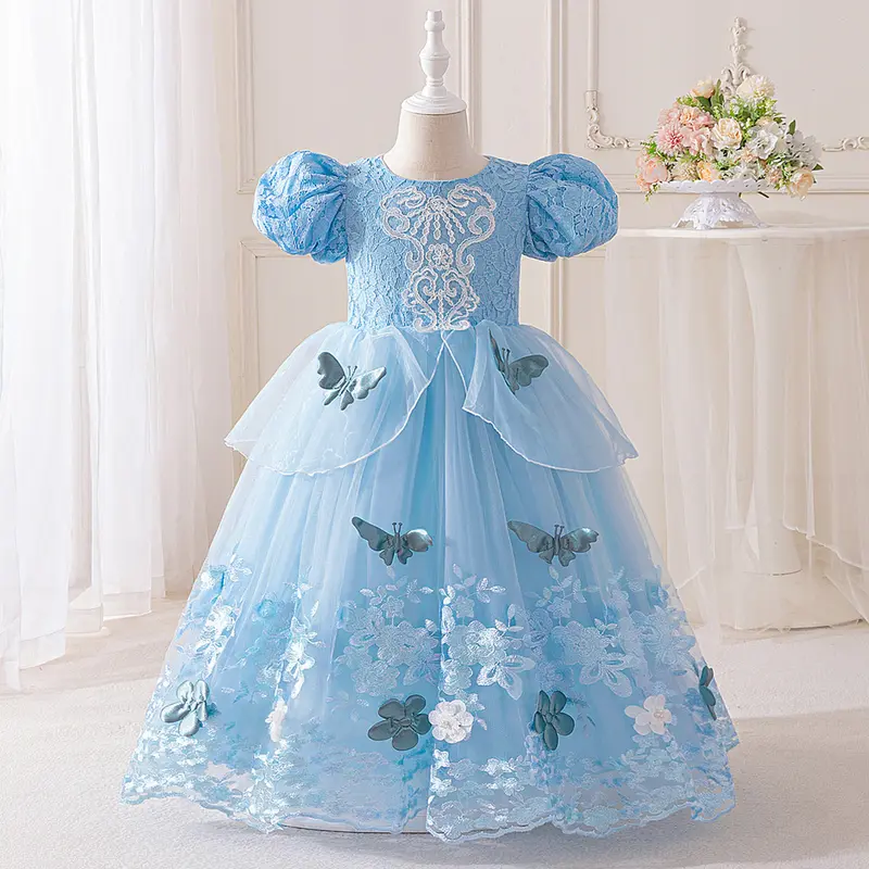 wine color birthday dress 3-10Y Girls Party Dress for Holiday Kids Birthday Dresses Child Prince