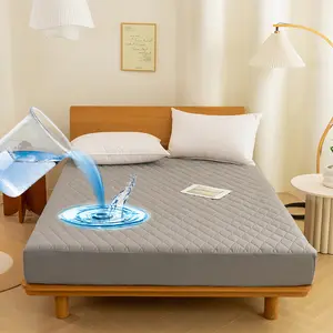 Premium 100% Waterproof Mattress Protector Queen Size 3D Air Fabric Cooling Mattress Cover Bed Pad Smooth Ultra-Soft Breathable Noiseless Washable