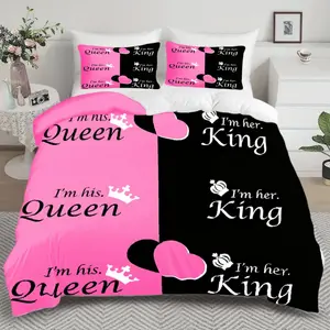 3-Piece Down Comforter Set, Includes 1 Quilt & 2 Pillowcases (no Filling), Queen/king Size, Soft Breathable Bedding for Bedroom Hotel Room