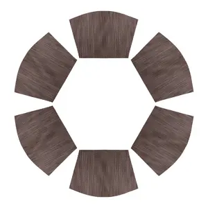 REGALWOVEN Placemats Set of 6 Solid Placemats for Kitchen Dining Table Decor Table Placemats Wipeable Table Mat 17*11.5Inch