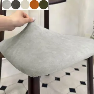 Velvet Chair Cover, Modern Simple Elastic Single Seat Dining Chair Cover, Polyester Blend Fabric, Cushion Cover, Stool Cover