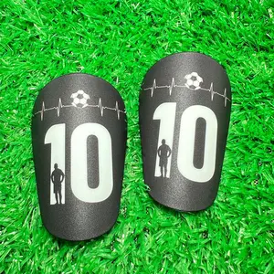 Football Shin Guard, 1 Pair High Density EVA Filled Shin Guard, Shock Absorption Football Leg Protector, Football Accessories for Men & Women, Football Equipment