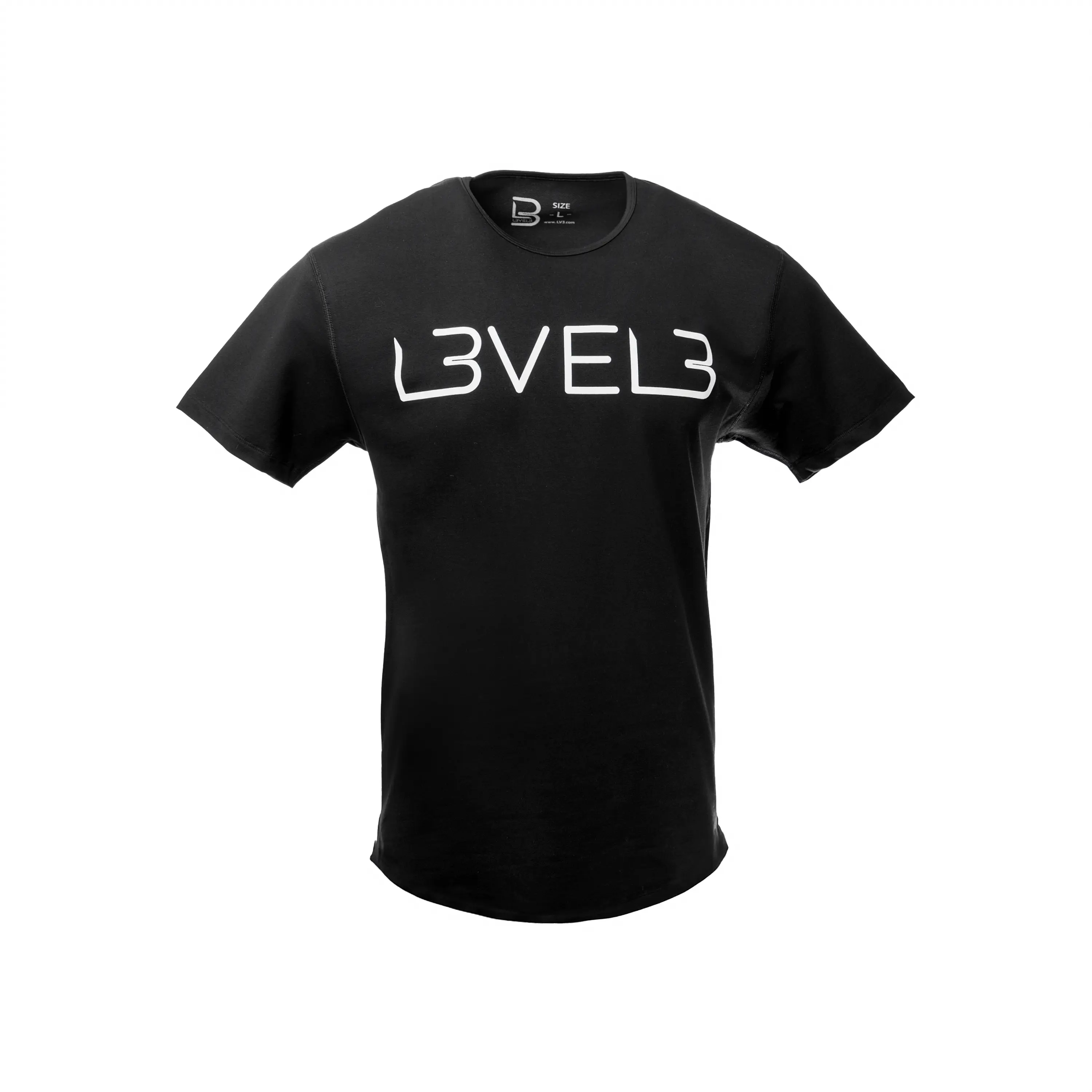 L3VEL3 Athletic Logo Tee - Cotton T-Shirt with Logo, Short Sleeve, Casual Style for Men and Streetwea