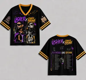Raymond and Brown Concert Art 2026 Boxy Mesh Jersey Best Gift For Music Fans Tee All-Over Sublimation Print Breathable Mesh Construction Streetwear - Fit