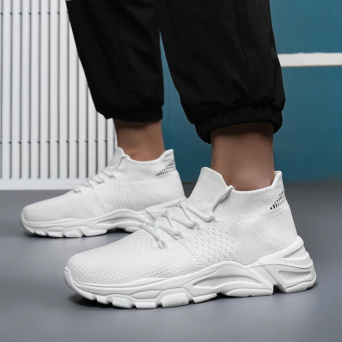 Men's New Casual Lace Up Low Top Sneakers for Treadmill Wear As Father's Day Gift, Lightweight Breathable Comfortable Sports Running Shoes for Daily W