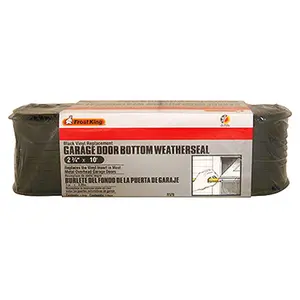 212 MAIN RV9 Model Garage Door Bottom Weather Seal - 2.75 in. x 10 ft., Black, Weatherproofing, Dust Blocker, Seals Out Drafts, For Metal Overhead Garage Doors
