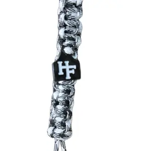 Handmaid Keychain Representing the Tag of Hippo Farms - Unique Design with Black and White Colors