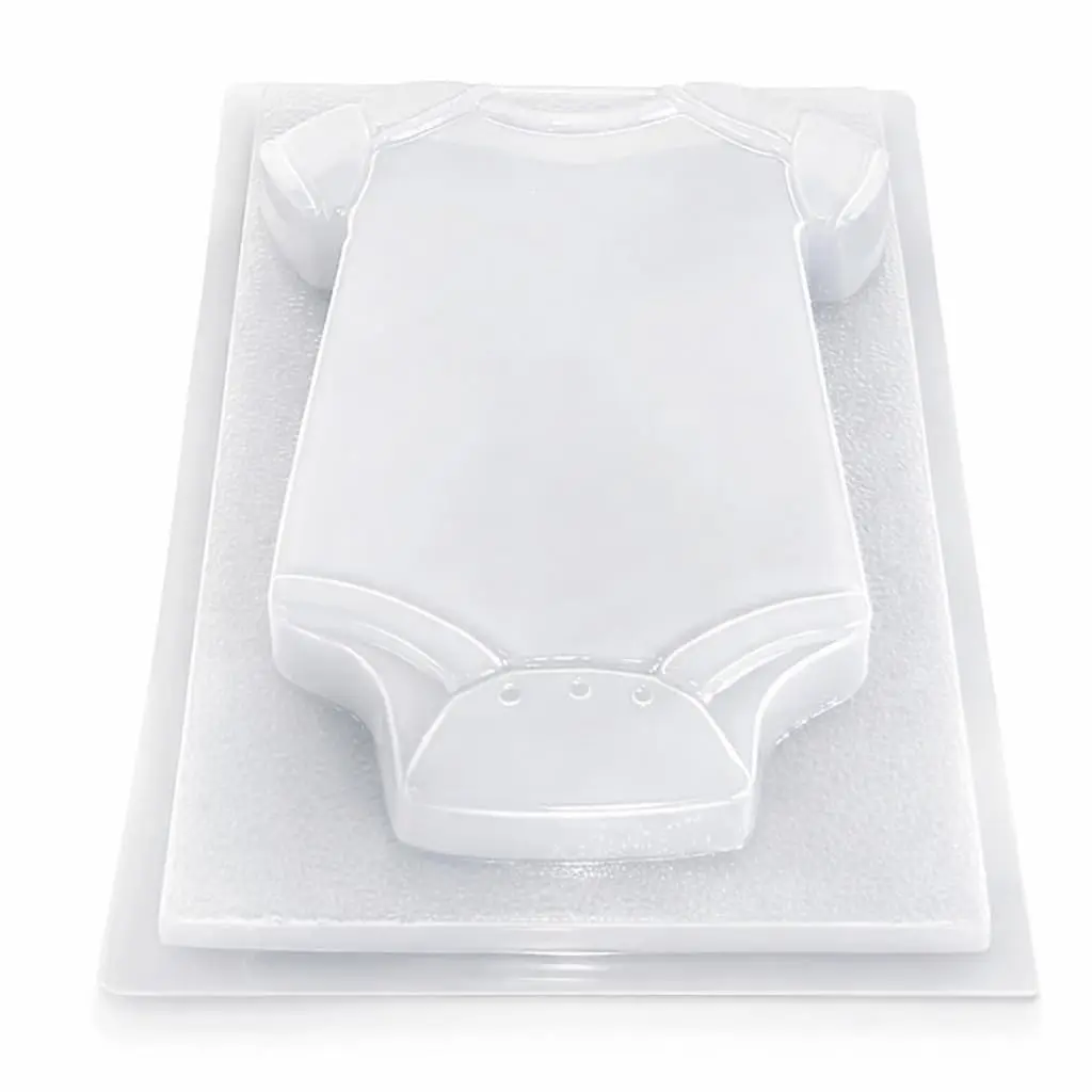 Baby Onesie Jello Mold 2L – Molde de Gelatina Mameluco Bebé – Baby Shower & Bautizo Dessert Mold – Semi-Rigid Plastic, Easy Release – Made in Mexico