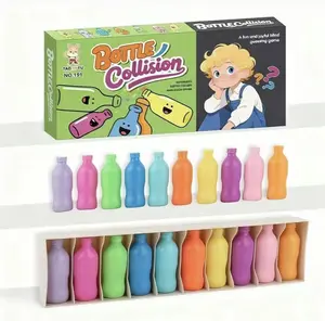 Bottle Collision Color Matching Water Bottle Toy Fun Game for Kids & Adults Indoor Party Activity Family Gathering Unique Holiday Gift Idea Fast Fun Addictive for All Ages