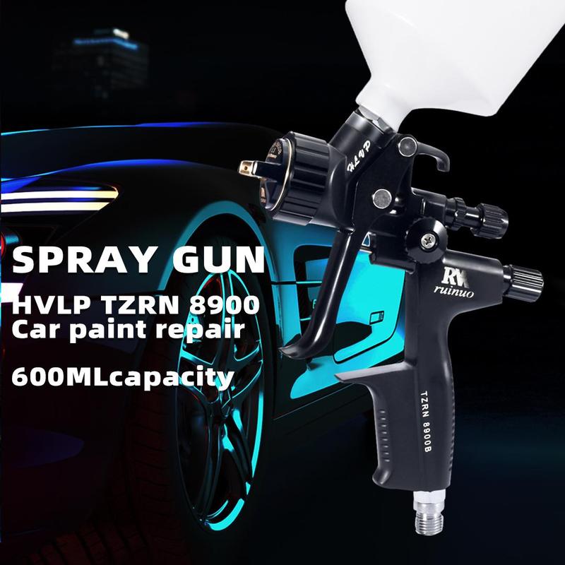 Auto Body Professional Car Spray Gun, Gravity Supply Air Spray Gun, Size 1.3mm 600cc Cup High Atomization Car Paint Gun, Professional Car Repair Tool for All Auto Paint Topcoat, Paint Spraying Tool