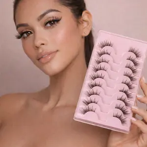 Djayna 10 Pairs of Half Eyelashes for a Natural Look - Perfect for Enhancing Your Eye Makeup