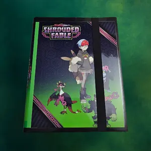 Shrouded Fable Handcrafted Binder Holds 360 Cards Pokémon Inspired Storage Case with Unique Design