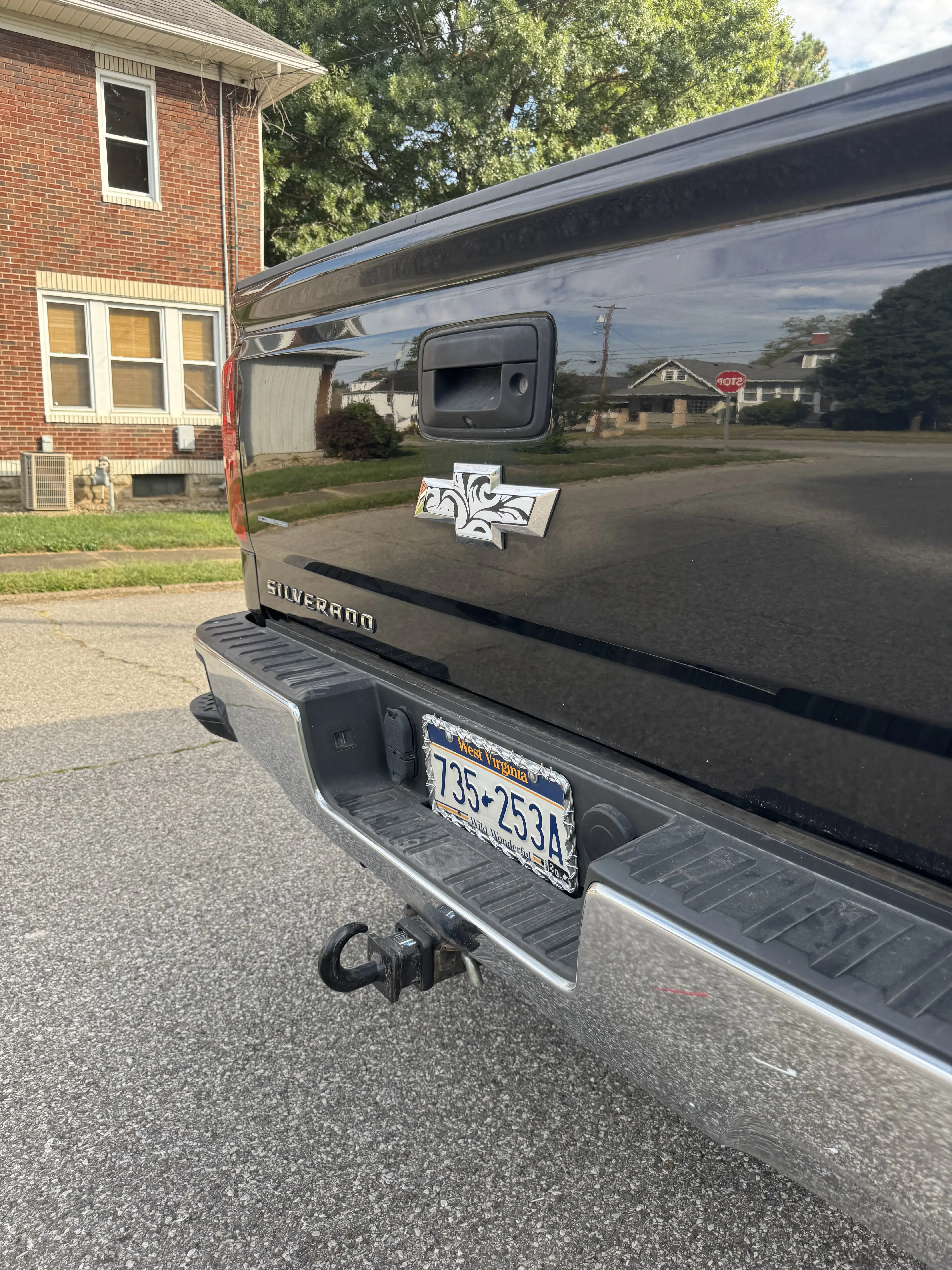 Tooled Chevy emblem