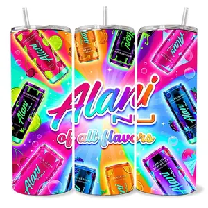 Alani of all Flavors 20 oz Tumbler - BPA Free, stainless steel, Leak proof, durable, with clear lid
