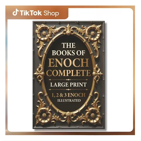 The Complete Books of Enoch (1,2 & 3) 16-pt Large Print 6x9 Illustrated Paperback - 2column focus, commentary for each illustration, insightful introductions, English text, 221 pages, group study use, Reverent Press devotional Bible resource