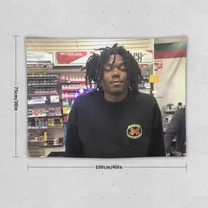 LUCKI Rapper American Flag Tapestry. Easy Hang, Durable. Ideal for Man Caves, Dorm Decor. Outdoor Parties. No Electricity Needed. Perfect Gift for Men & Women