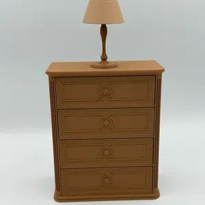 1/6 Scale chest of Drawers +Lamp for Fashion Dolls Size 3D Printed -No Doll- Perfect for Collectors and Play