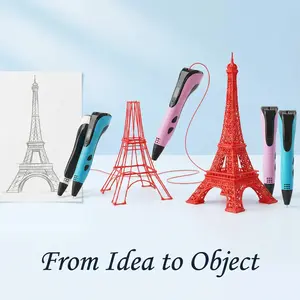 3D Pen Set for Kids, Lightweight 3D Printing Pen with LCD Display & PLA Filament, Ideal DIY Gift for Children