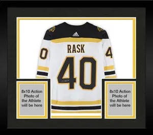 Framed Tuukka Rask Boston Bruins Autographed White Adidas Authentic Jersey - Fanatics Authentic Certified