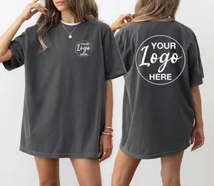 Custom Logo Shirt, Personalized Front And Back Comfort Colors® T-Shirt, Customized Pocket Design Outfit, Text Tee, Company Gift
