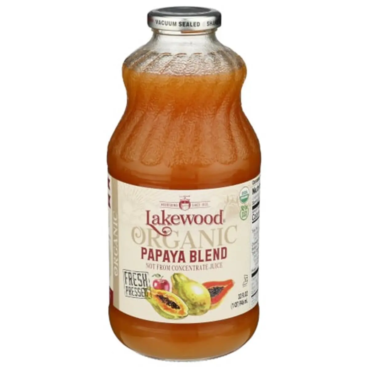 212 MAIN Organic Papaya Beverage - Fresh-Pressed Natural Grape-Infused Juice, Pack of 6