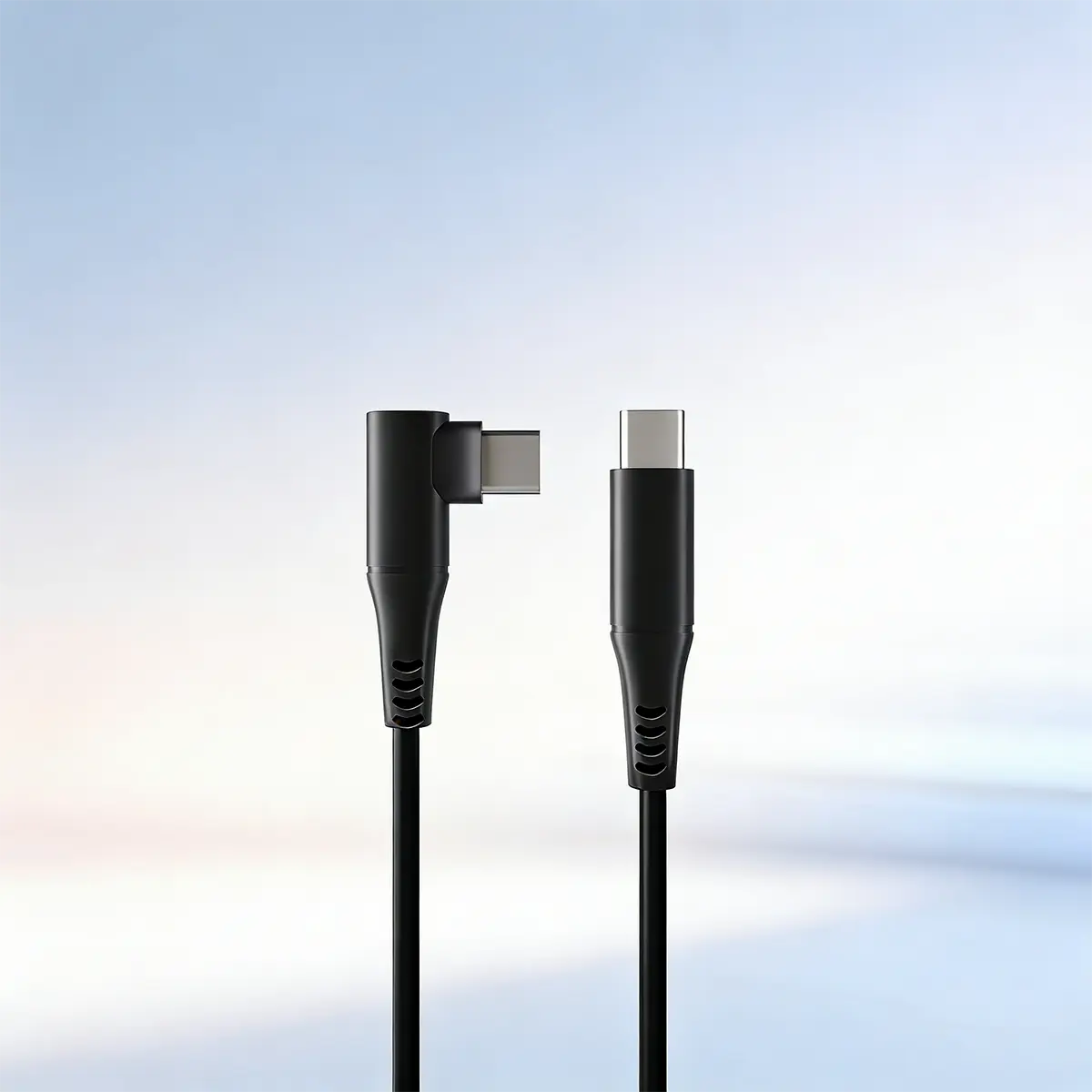 90 Degree Right Angle USB C Cable Fast Charge & Data Transfer Cord Compatible with Phones, Tablets, Laptop and USB-C Devices