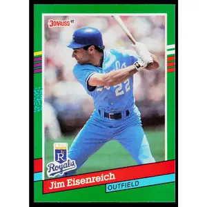 Jim Eisenreich 1991 Donruss #448c Kansas City Royals