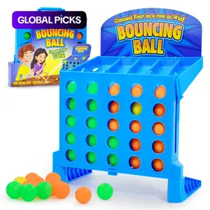 Mini Bouncing Ball Game, Fun 4-Shot Linking Game, Interactive Party Tabletop Game, Educational Creative Toy for Family Travel and Outdoor Play #GLOBAL PICKS