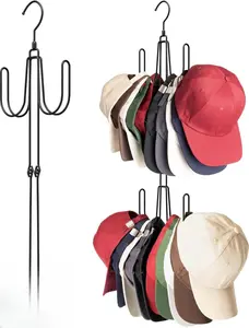 Hat Hangers for Closet, Stainless Steel Hat Organizer, Hat Racks for Baseball Caps, Cap Organizer for Baseball Caps, 1 Pack